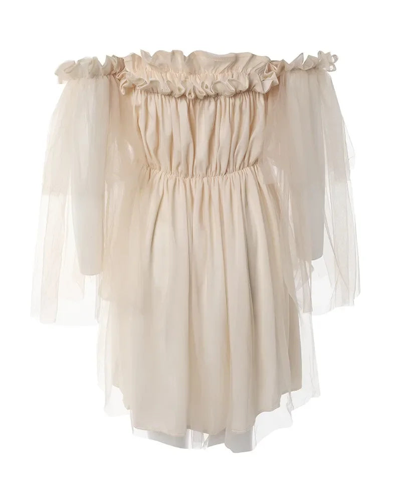 Glamourous Mesh Party Vestido voor Verleidelijke Stranddagen