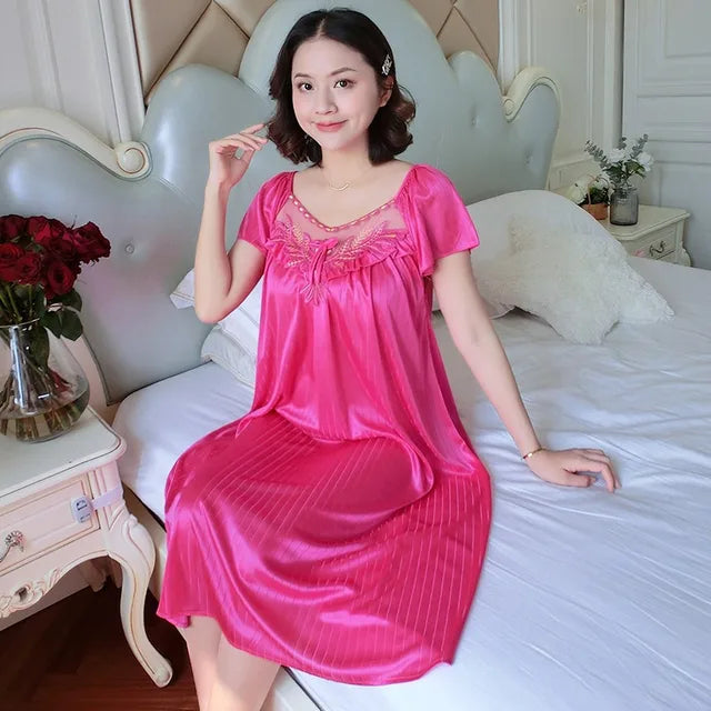 Luxe Oversized Satin Nightgown
