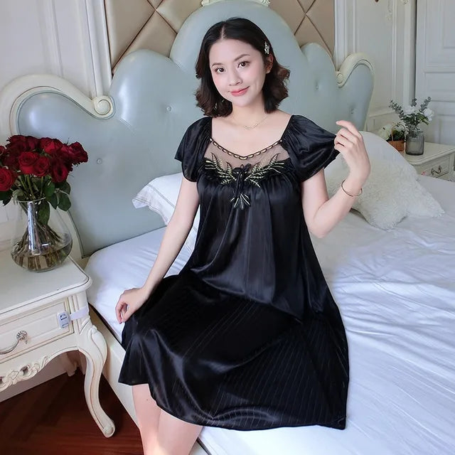 Luxe Oversized Satin Nightgown