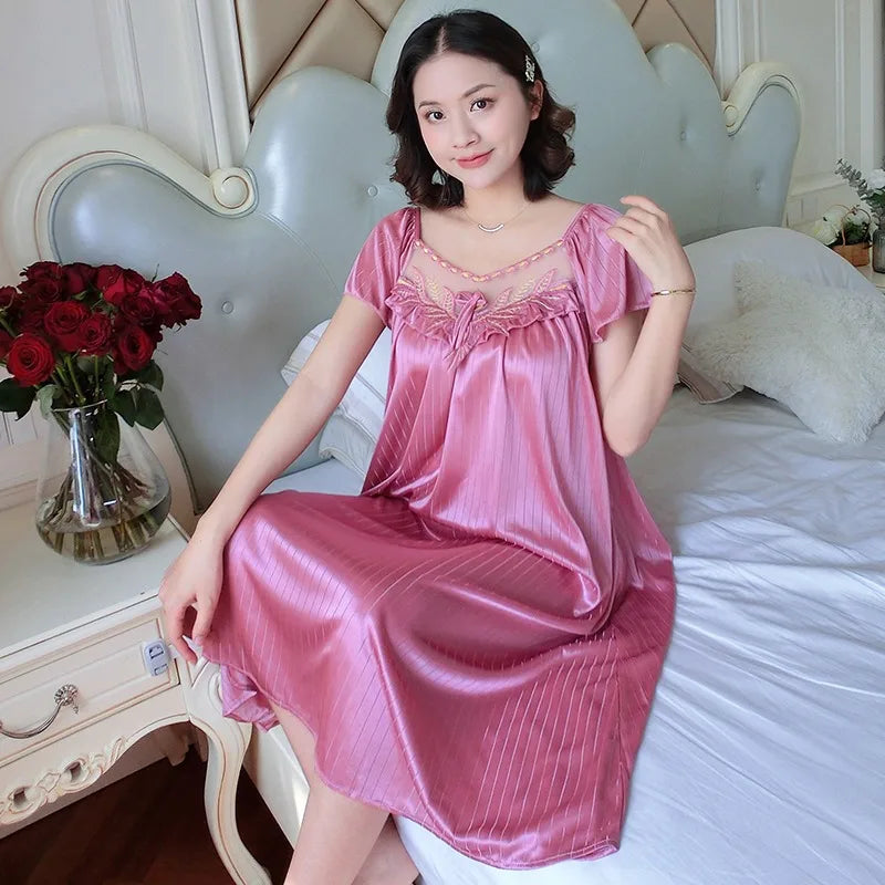 Luxe Oversized Satin Nightgown