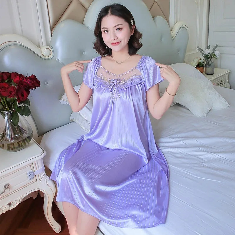 Luxe Oversized Satin Nightgown