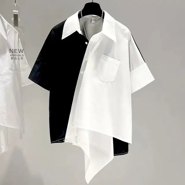 Zomerblouse met Patchwork Design