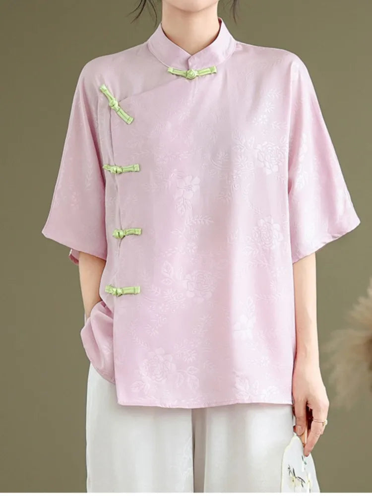 Zomerse Elegantie Bloemen Blouse