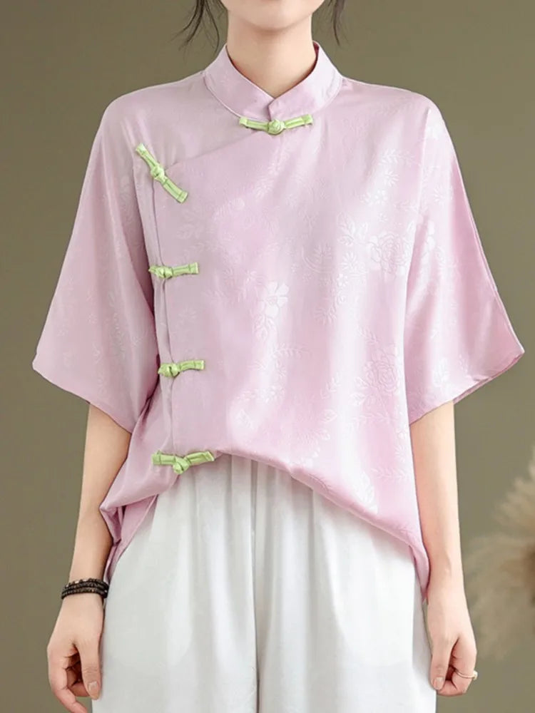 Zomerse Elegantie Bloemen Blouse