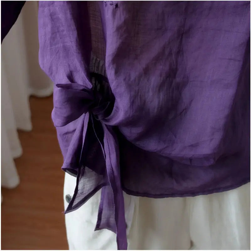 Top estivo ricamato leggero per donna