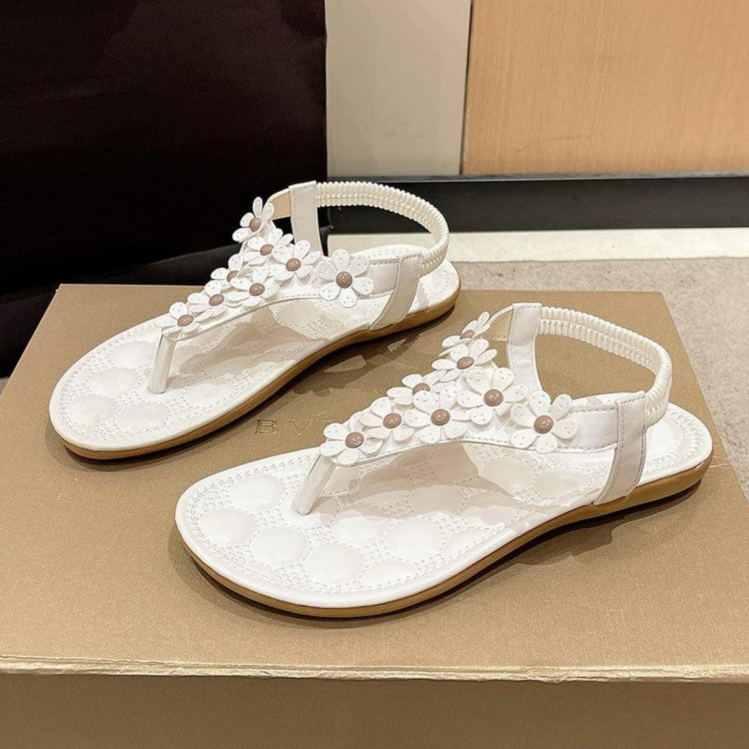 GlamourBloom Flower Comfort Sandals
