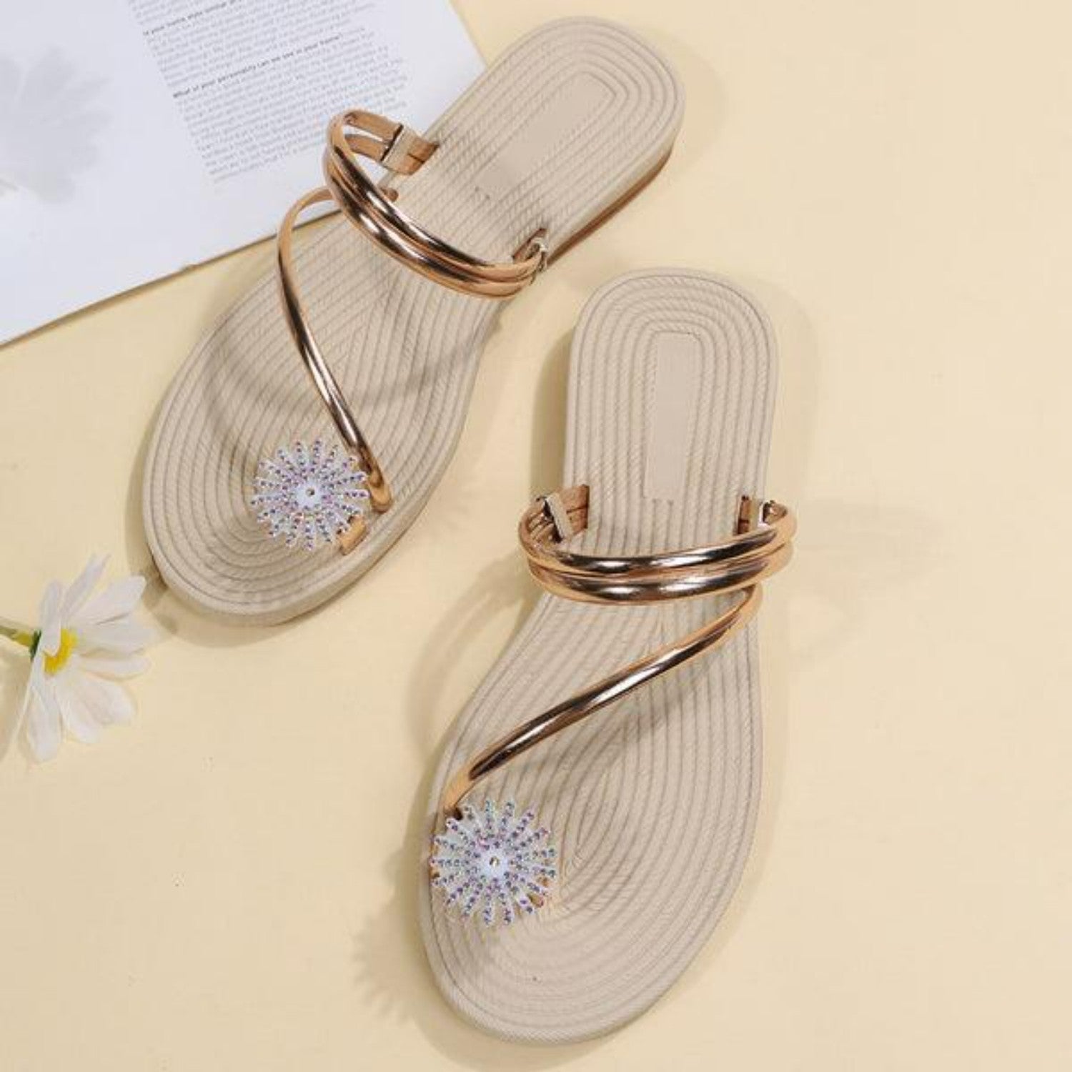Schneeflocken Sandalen für sommerliche Eleganz