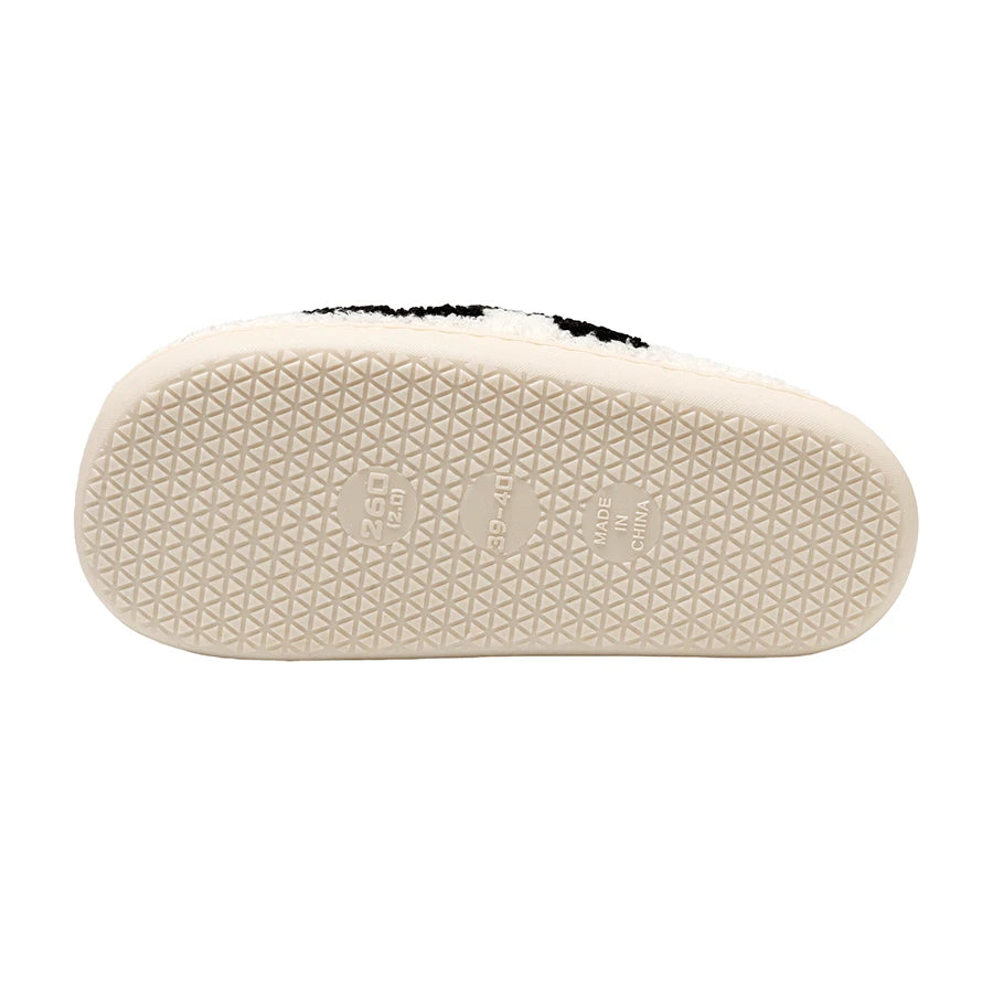 Ludovica | Fleece pantoffels met ruitjesmotief
