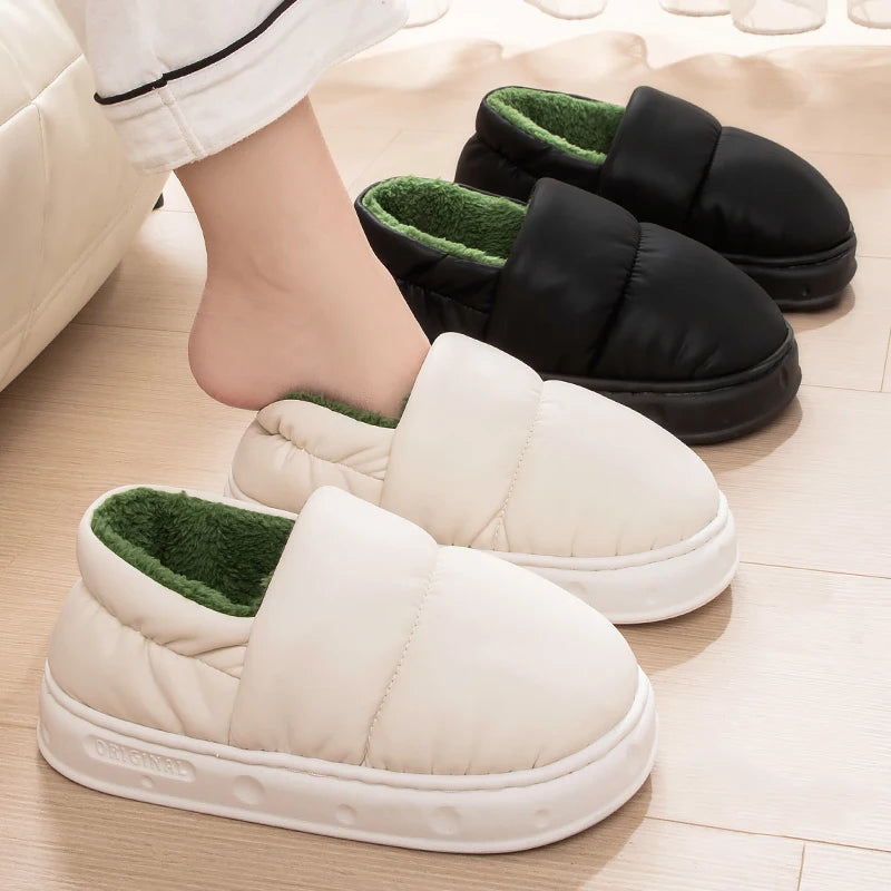 Christian | Warme en comfortabele antislip winterslippers