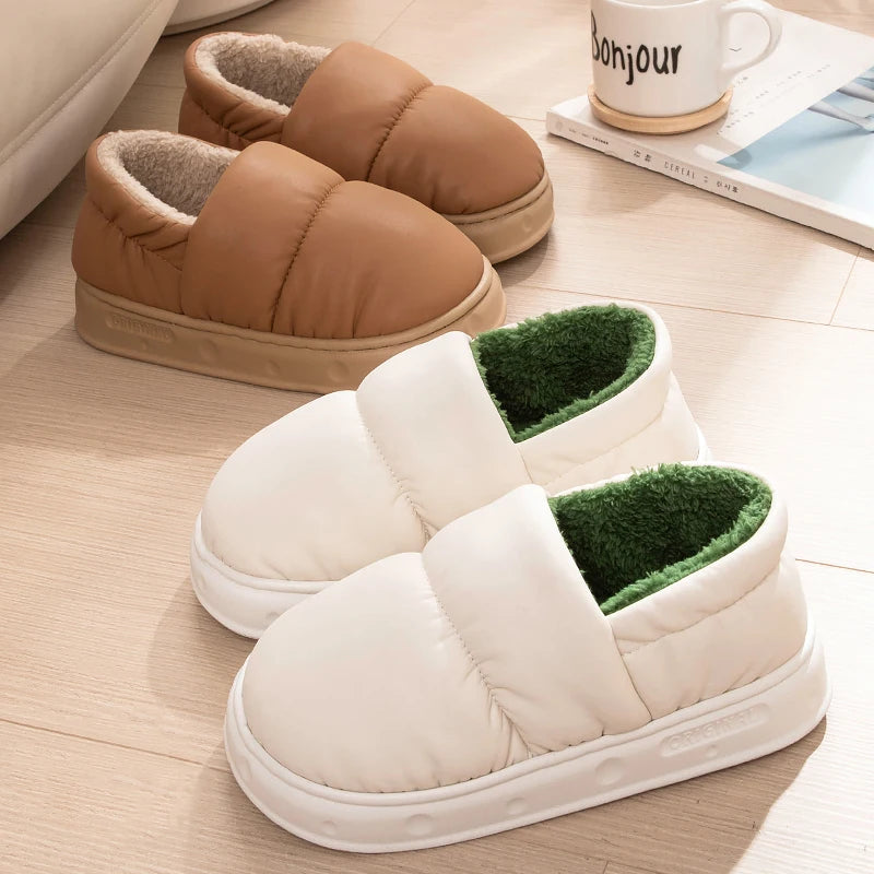 Christian | Warme en comfortabele antislip winterslippers