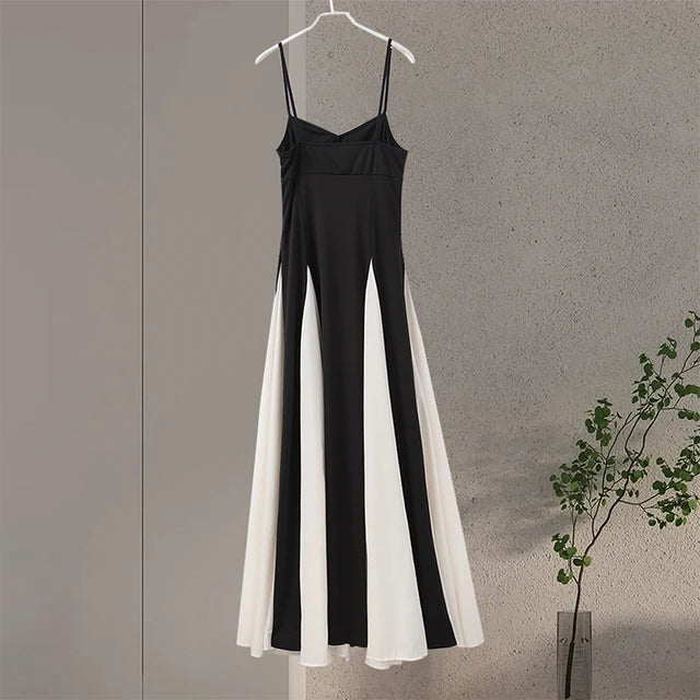 LuxeLana Verleidelijke Patchwork Maxi Jurk