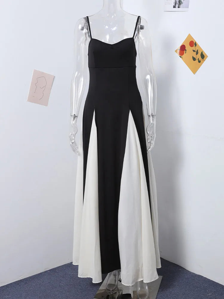 LuxeLana Verleidelijke Patchwork Maxi Jurk