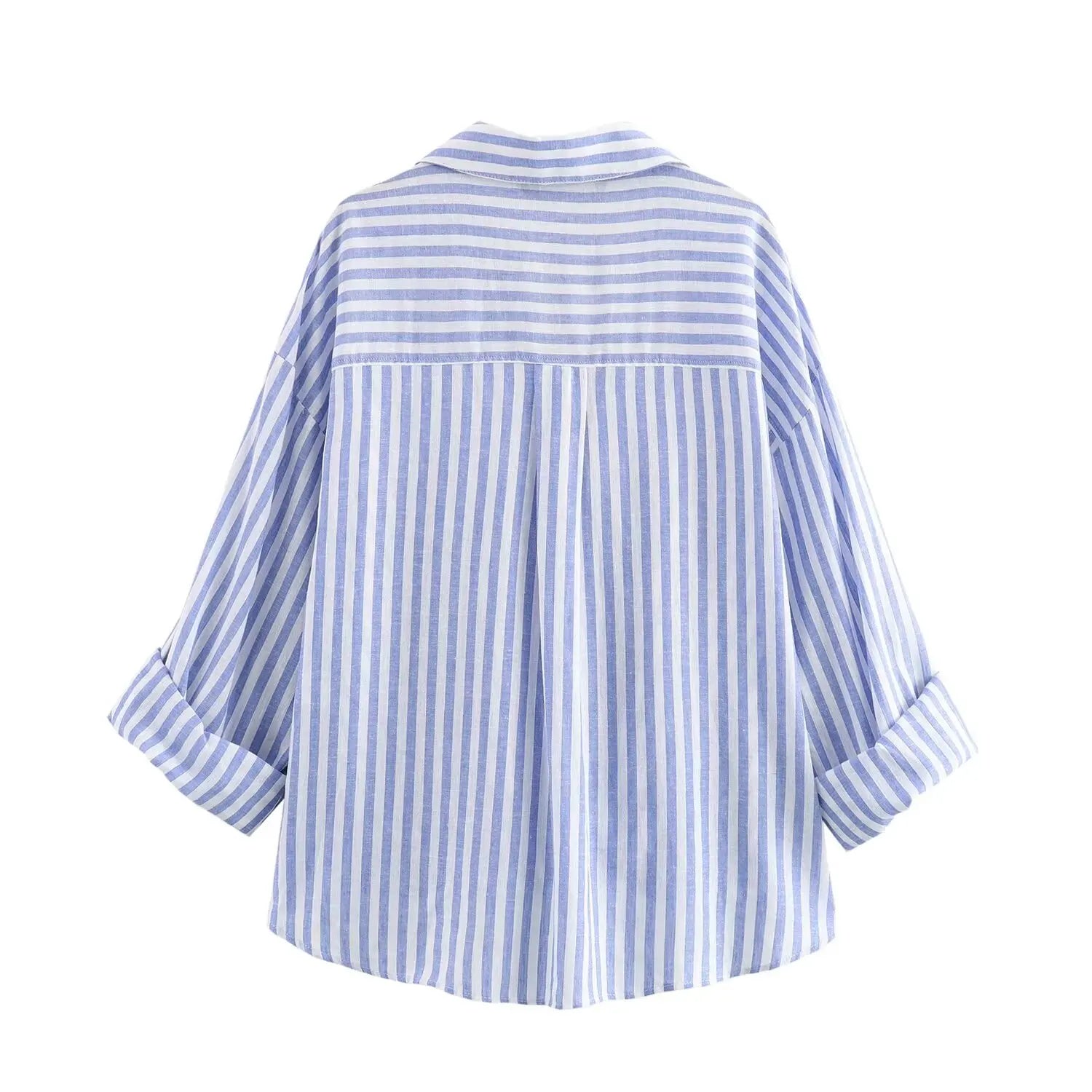 ZomerGloed Camicia a righe blu