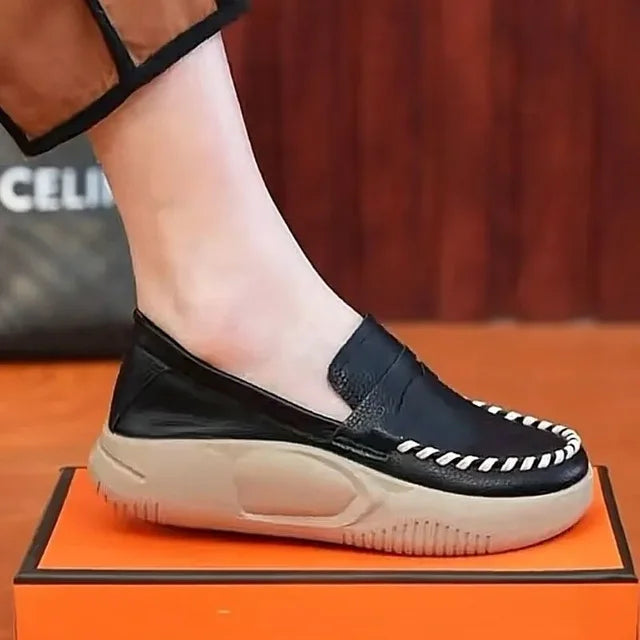 Comfortabele Platform Instaploafers voor Dames - Lente 2024 Nieuwe Dames Schoenen met Zachte Zolen