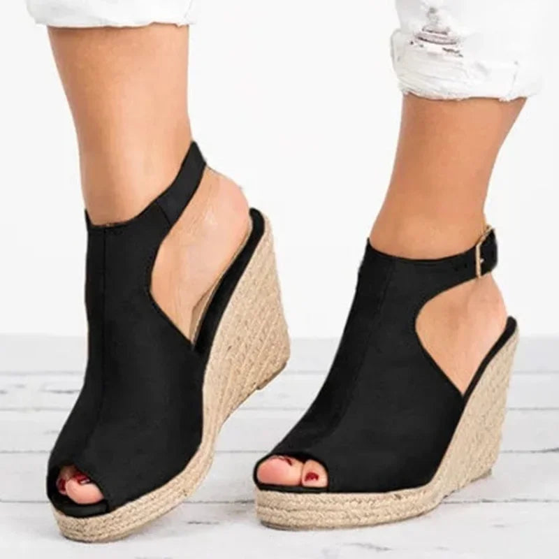 FloraGlow Platform Sandals