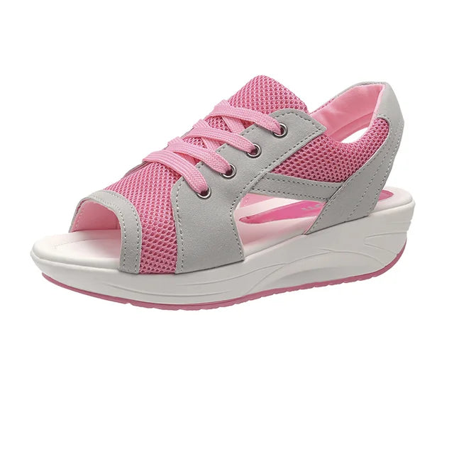 Zomerse Platte Peep Toe Sandalen