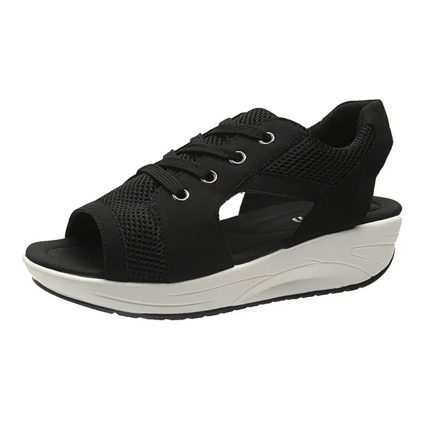 Zomerse Platte Peep Toe Sandalen