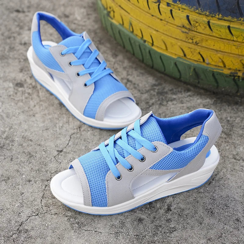 Zomerse Platte Peep Toe Sandalen