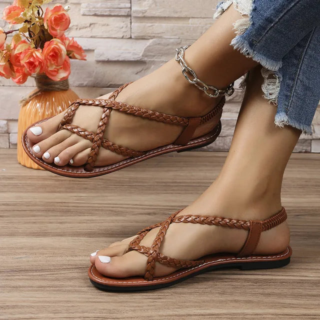 Elegante Zomer Gevlochten Sandalen voor Vrouwen