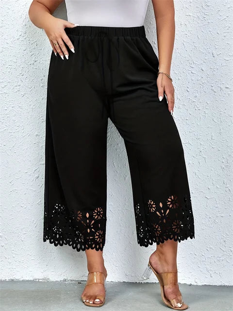 ModeLuxe Plus Size Weite Hosenbeine Hose