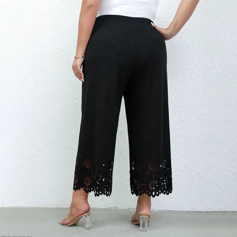ModeLuxe Plus Size Weite Hosenbeine Hose