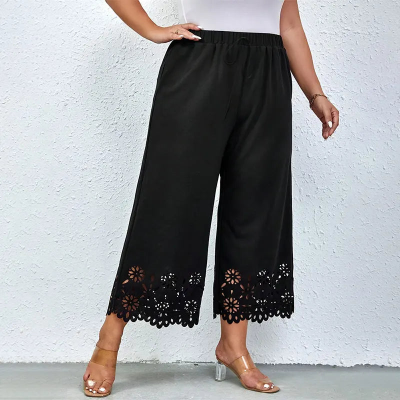 ModeLuxe Plus Size Weite Hosenbeine Hose
