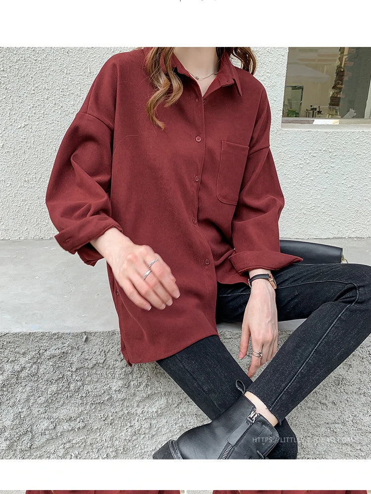 Elegante camicetta curvy taglia plus