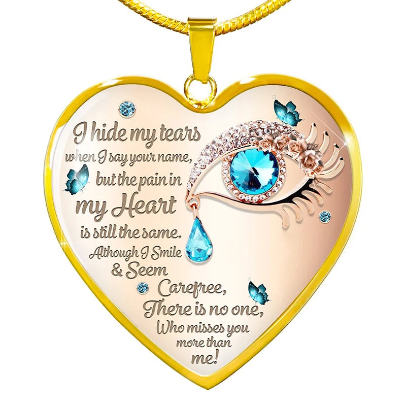 Enchanting Butterfly Tears Necklace - A Jewel of Comfort and Remembrance