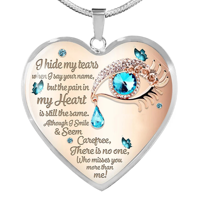 Enchanting Butterfly Tears Necklace - A Jewel of Comfort and Remembrance