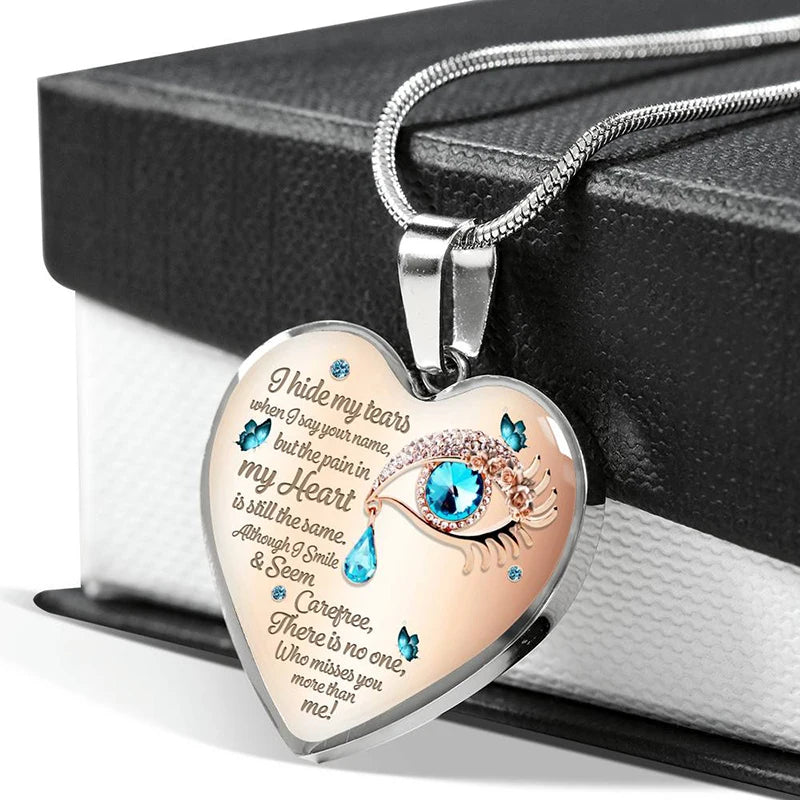 Enchanting Butterfly Tears Necklace - A Jewel of Comfort and Remembrance