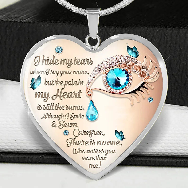 Enchanting Butterfly Tears Necklace - A Jewel of Comfort and Remembrance