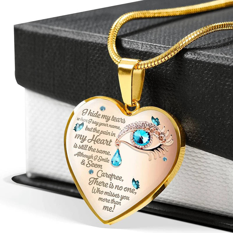 Enchanting Butterfly Tears Necklace - A Jewel of Comfort and Remembrance