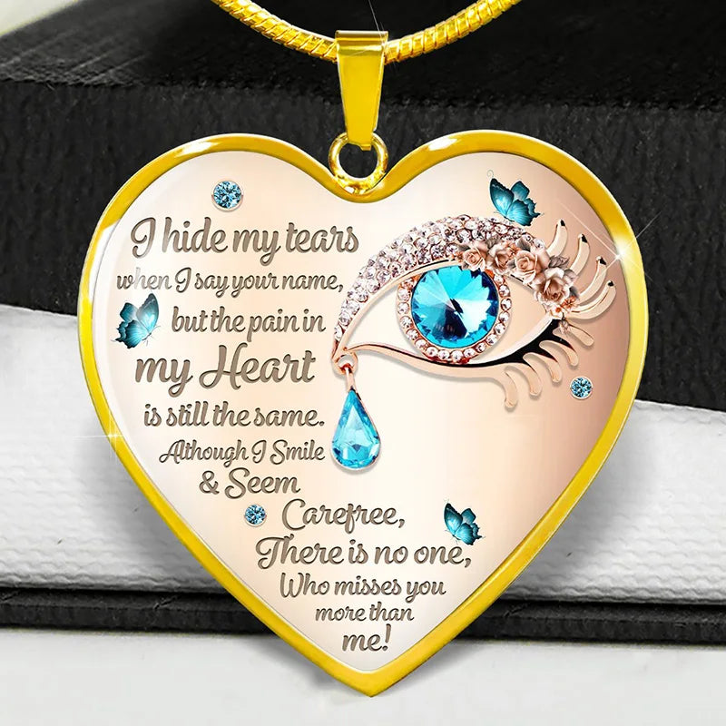 Enchanting Butterfly Tears Necklace - A Jewel of Comfort and Remembrance