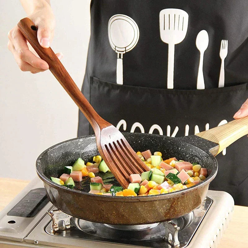Premium Teakhouten Keukengerei Set
