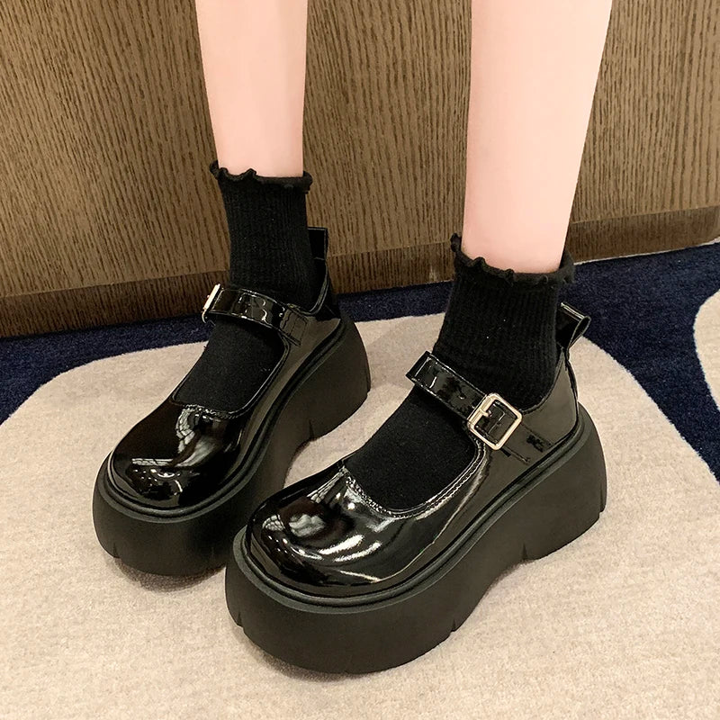Rebel Chic Punk Goth Platform Pumps