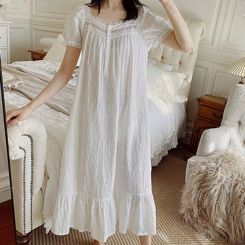 EleganceEra Victoriaanse Nachtjurk