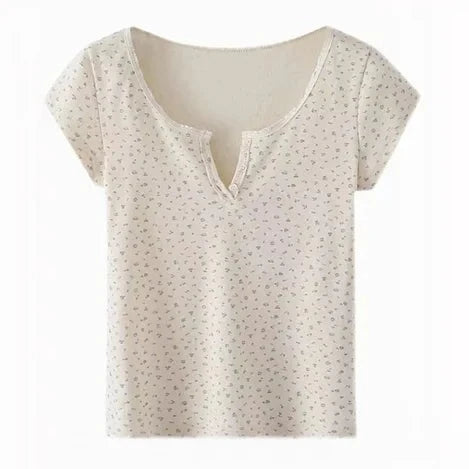 BelleFleur Zomerse Bloemenprint Korte T-shirts