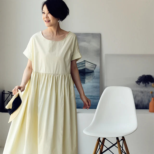 Zomerjurk Luxe Modehuis Geel