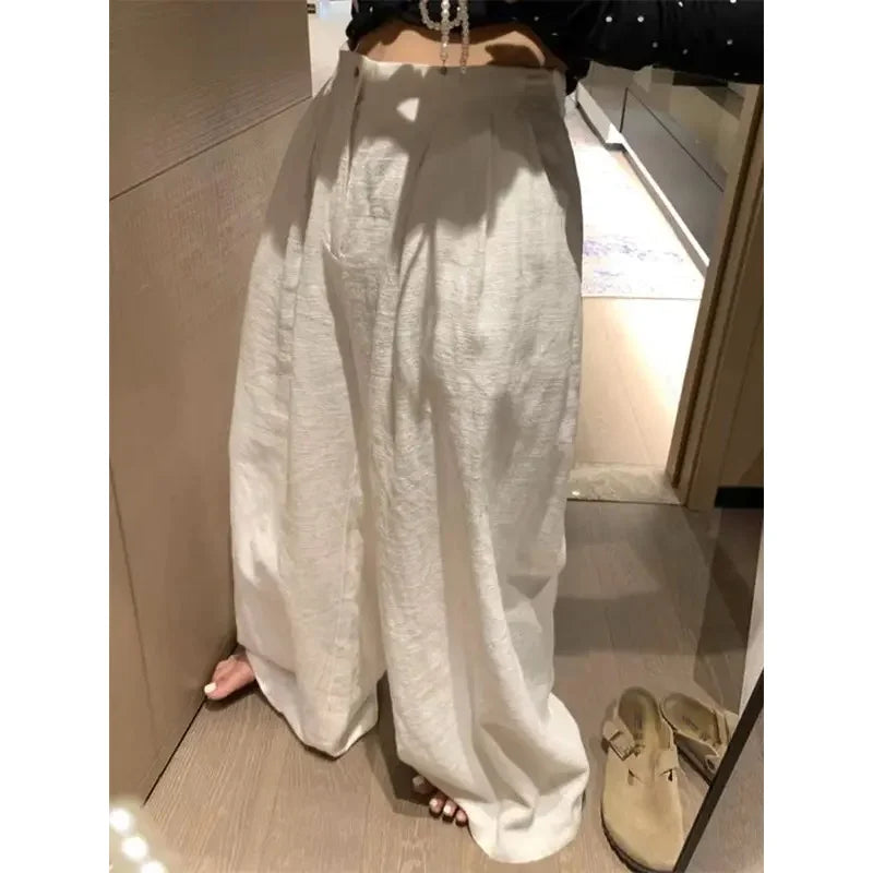DazzleTrend übergroße Leinenhose