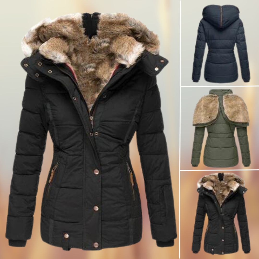 Velanora - Fashion winter coat with fur lining for women