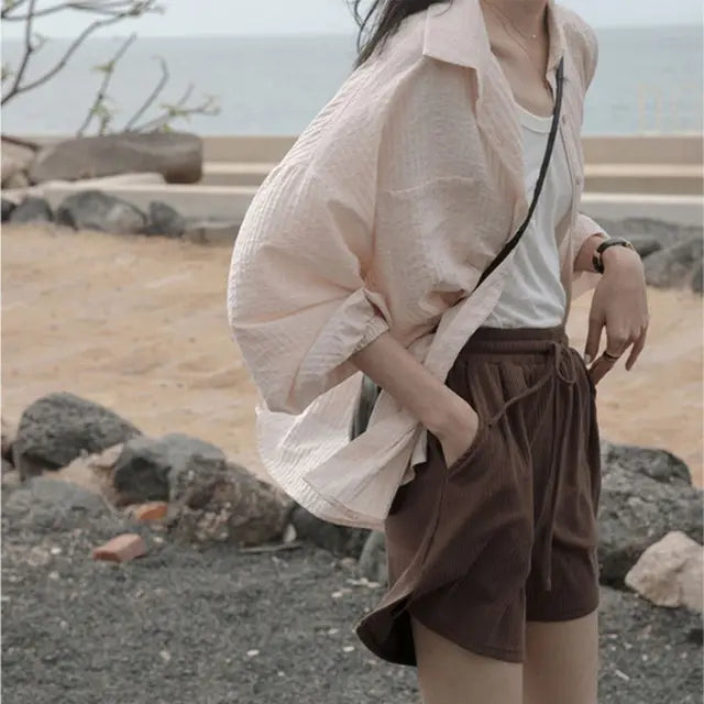 Camicia di lino di cotone di Summer Dreams