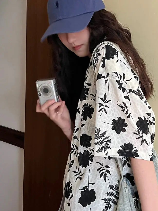 BlossomCharm Print Zomer Blouse