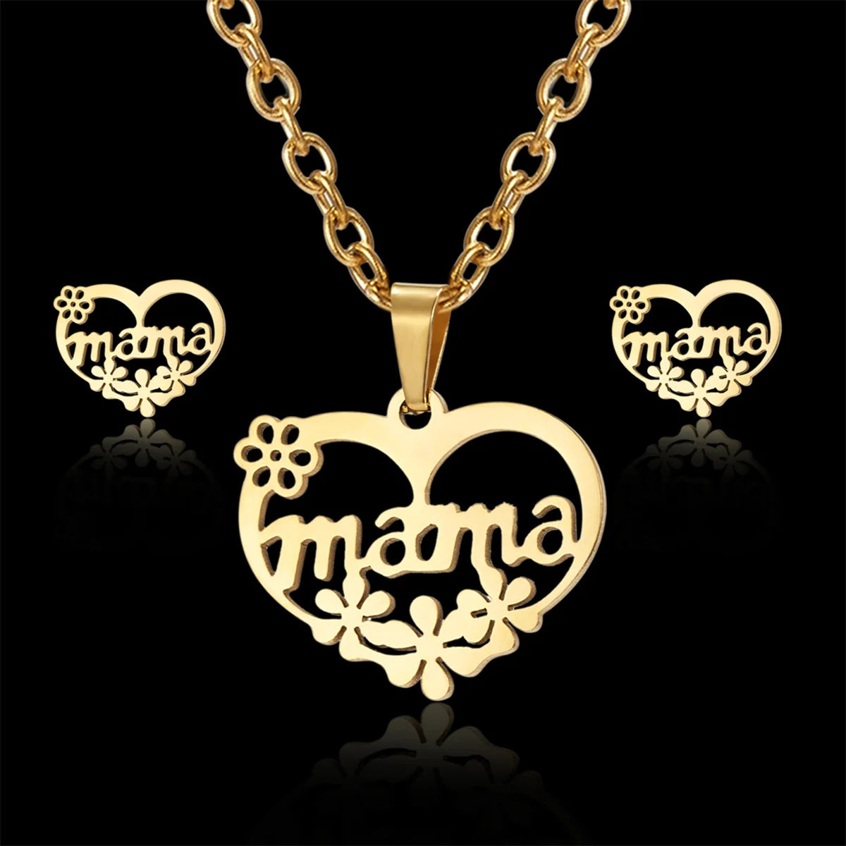 Golden Motherly Love Jewelry Set for Unforgettable Moments