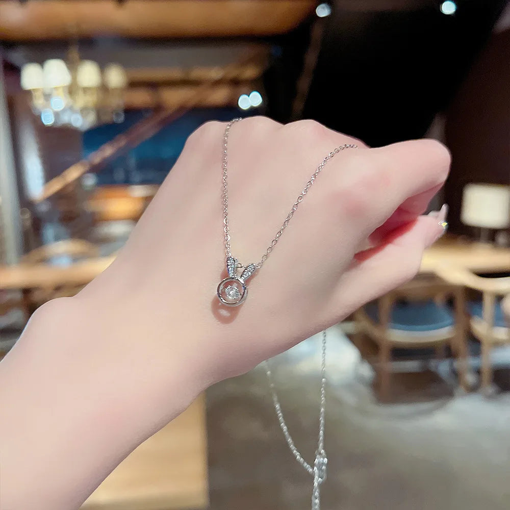 Enchanting Silver Rabbit Pendant