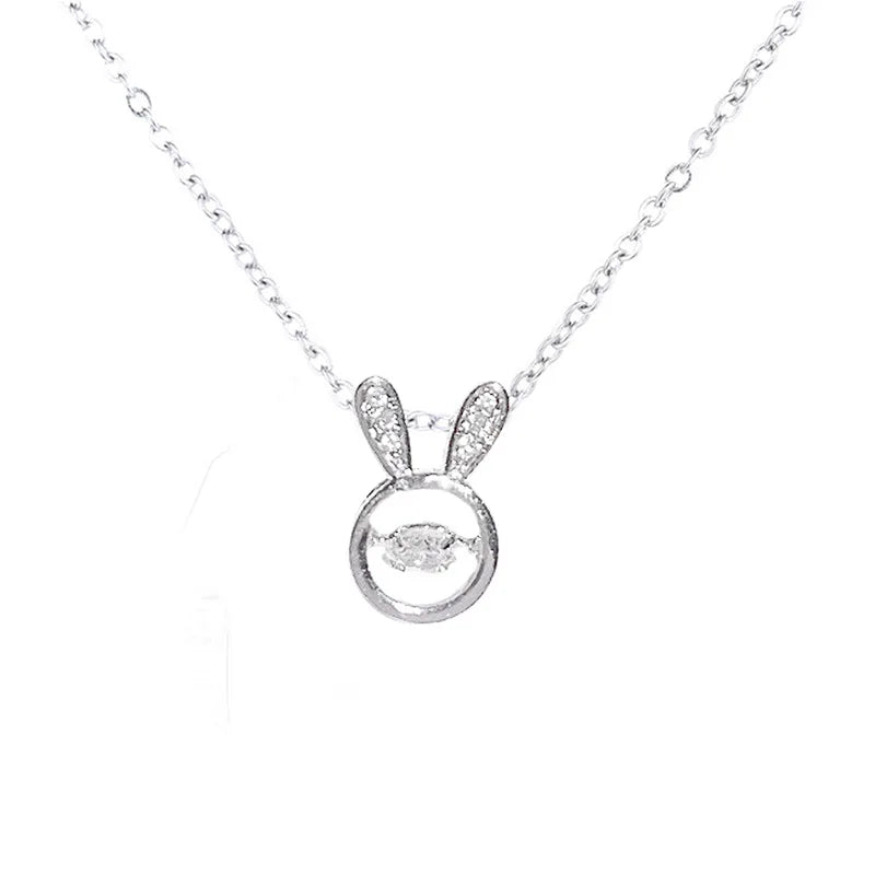 Enchanting Silver Rabbit Pendant