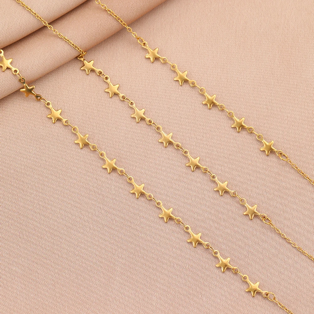 Shiny Starry Sky Stainless Steel Necklace