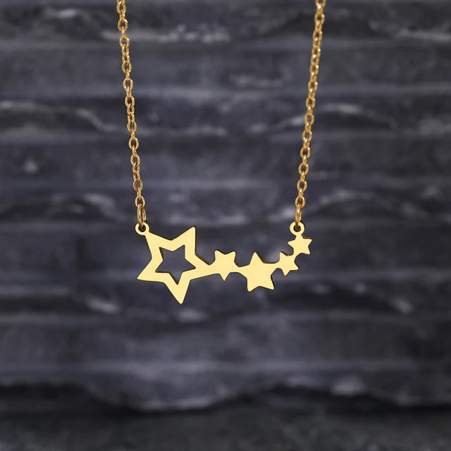 Beautiful Stars Stainless Steel K-pop Necklace