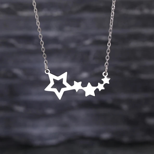 Beautiful Stars Stainless Steel K-pop Necklace