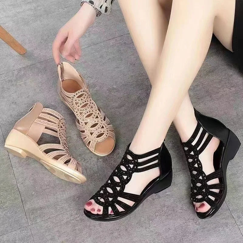 Aurora Belle Summer Wedge Sandals