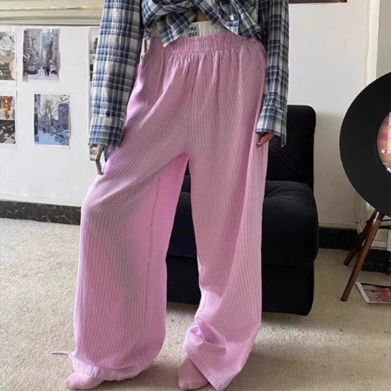 RivieraGlow Blue Striped Pants